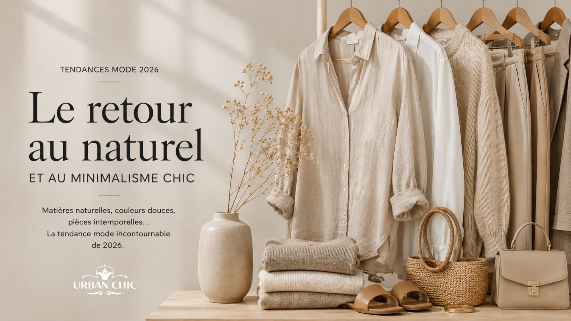 📝 Tendances mode 2026 : Le retour au naturel et au minimalisme chic
