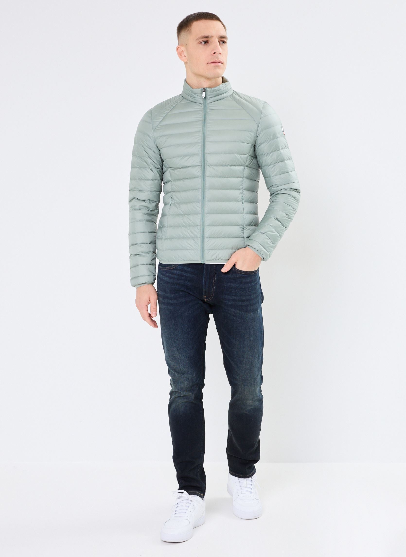 Jott Mat - Doudoune Légère Homme Vert Minéral | Veste Puffer Mi-Saison Confortable – Urban Chic