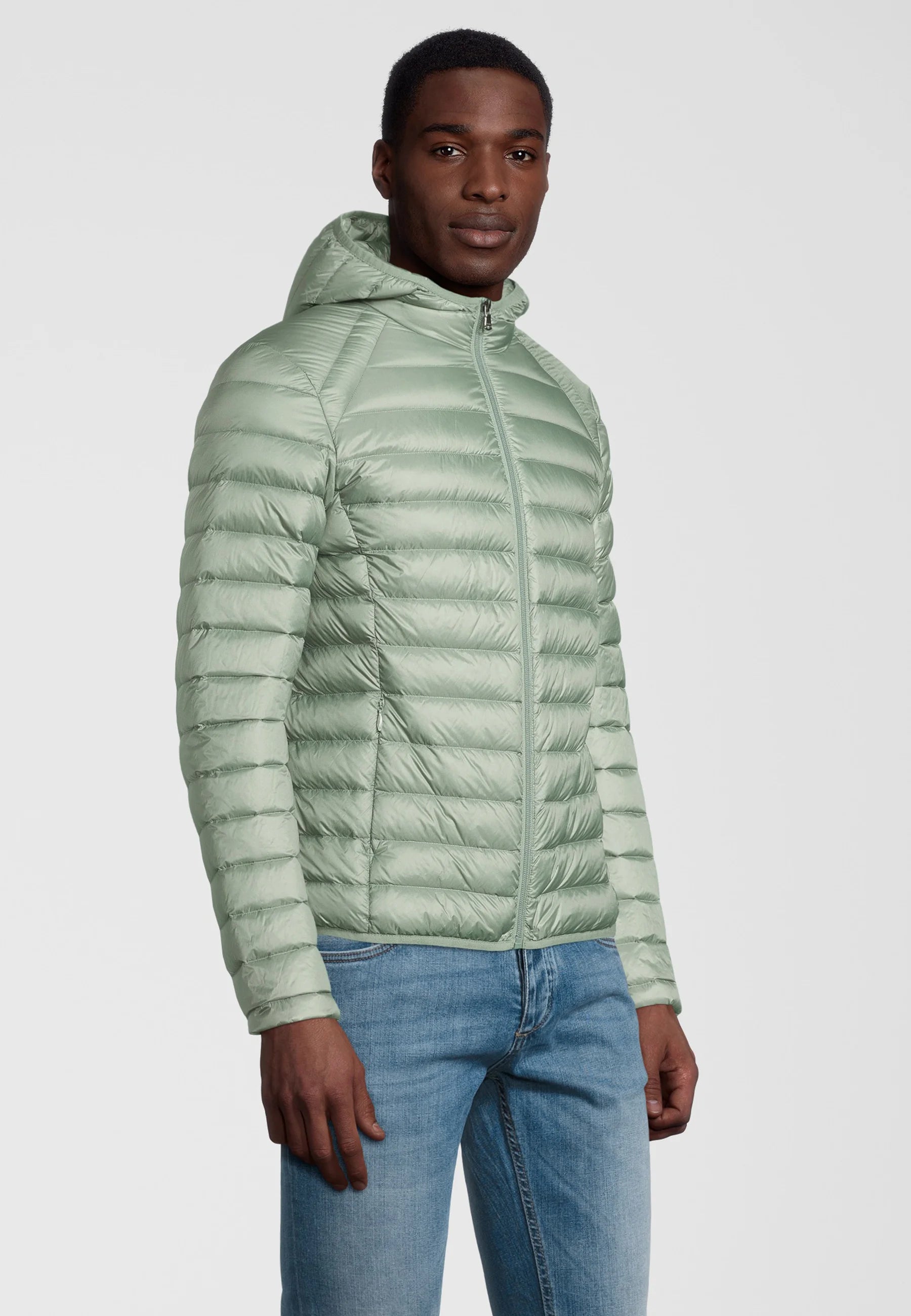 Jott Nico Mineral Green – Doudoune Homme Légère et Déperlante | Manteau Puffer Hiver
