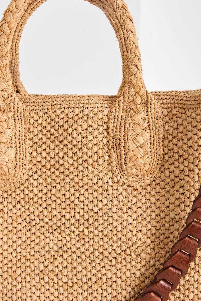 Sac Rary raphia naturel - Sac artisanal femme fait main Madagascar