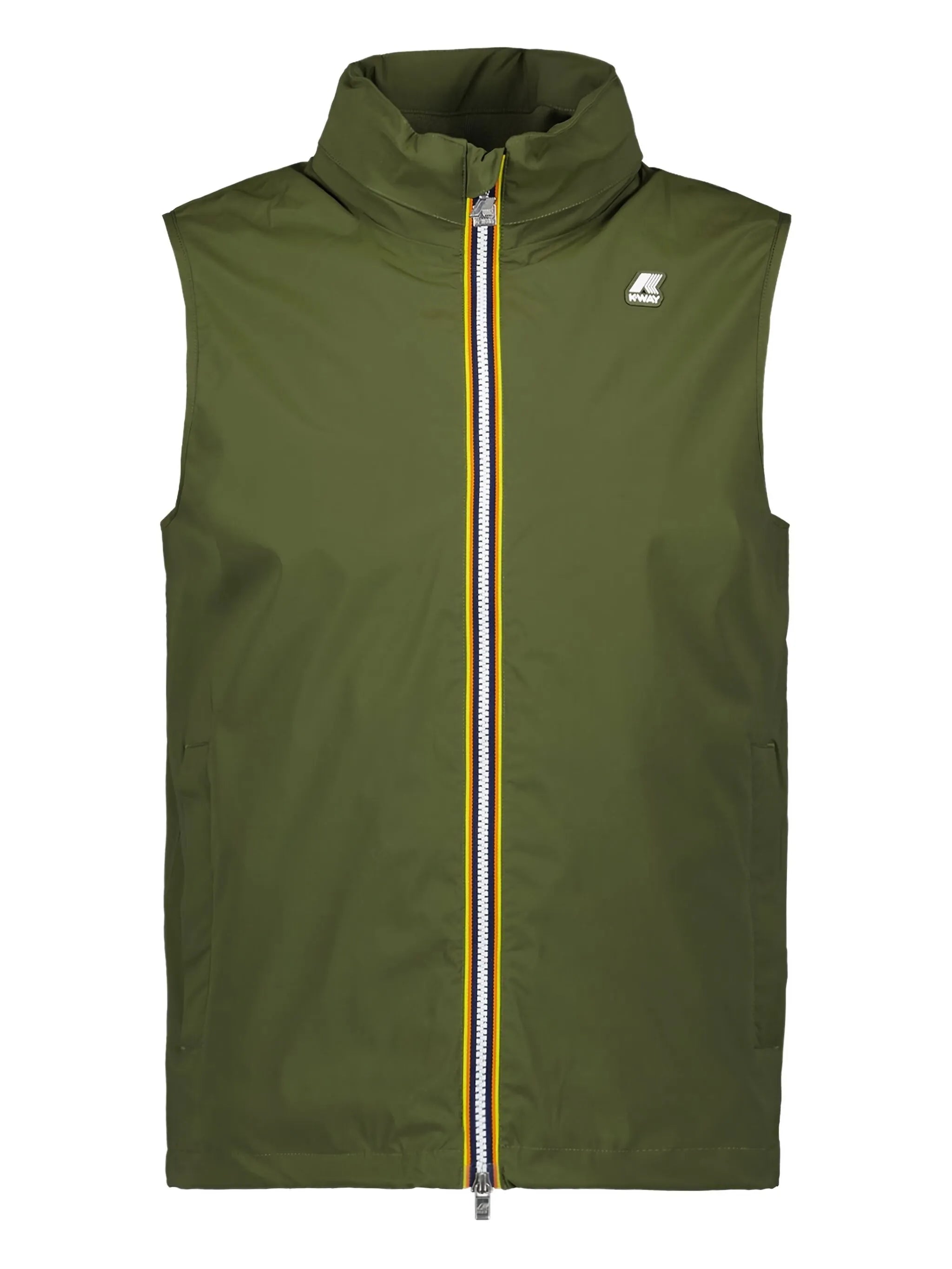 K-Way Valen – Doudoune Sans Manches Homme en Jersey Nylon Vert Cypress | Gilet Léger, Coupe-Vent, Déperlant