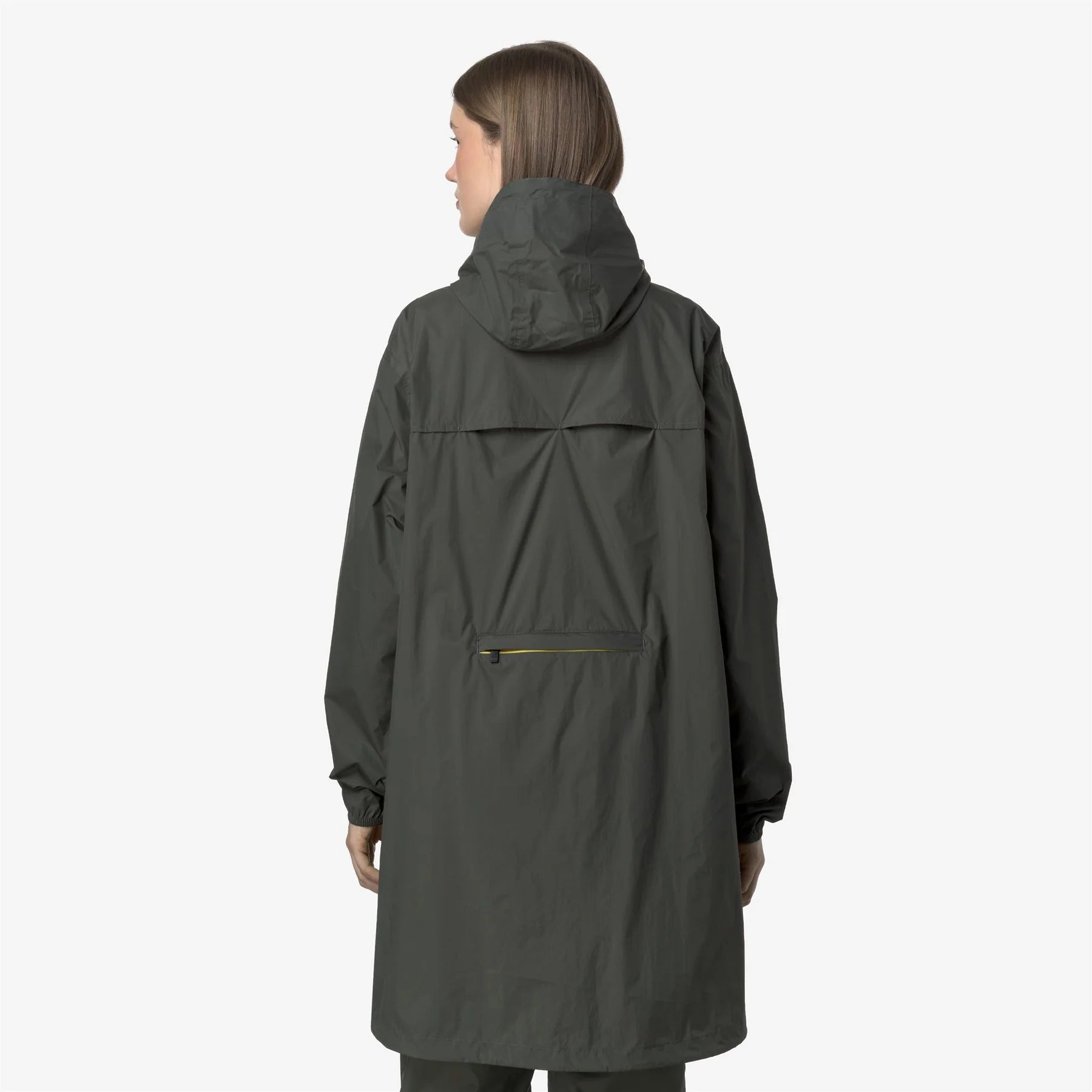 K-Way Le Vrai 3.0 Eiffel Green Blackish- Veste longue unisexe paquetable