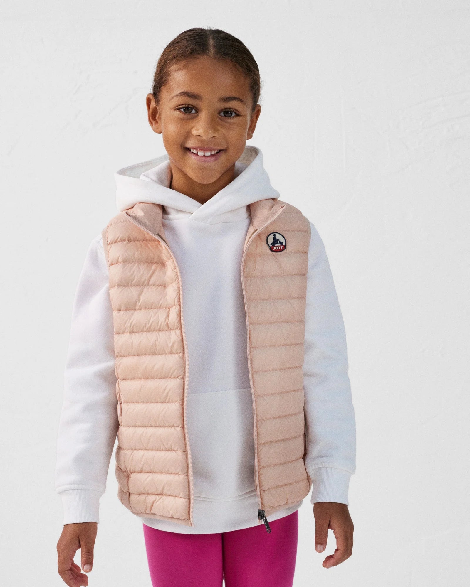 Doudoune Zoe rose - Doudoune sans manches enfant
