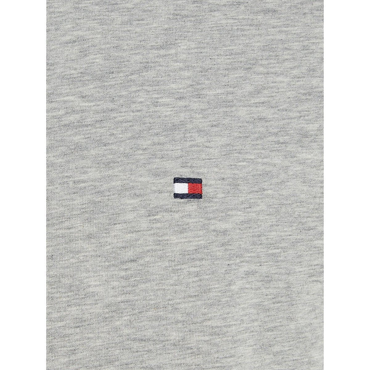 Tee-Shirt Homme Tommy Hilfiger Gris Col Rond – Coton Confort Logo Discret