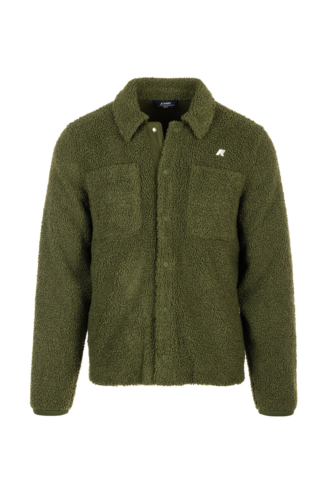 K-Way Cameron Sherpa Polaire Vert Homme – Veste Confortable, Imperméable, Style Urbain