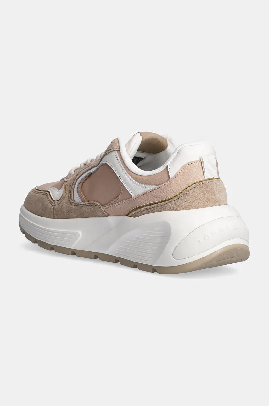 Basket rose femme Tommy Hilfiger Chunky Fashion Runner – Sneakers confortables tendance 2025