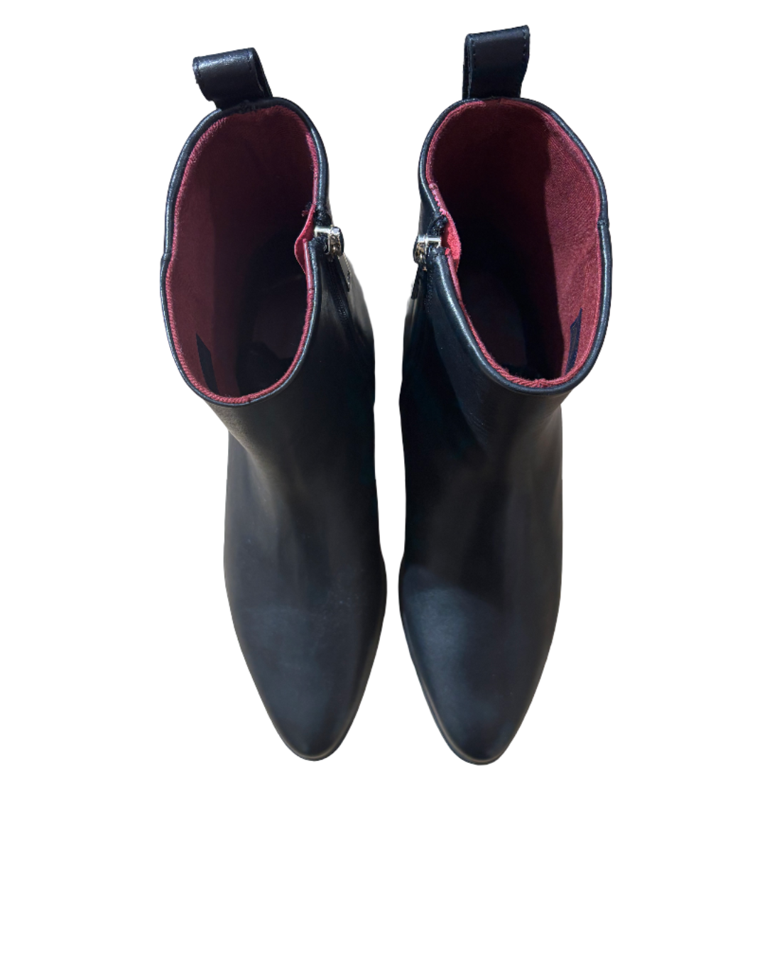 bottines tommy hilfiger low cowboy flat cuir
