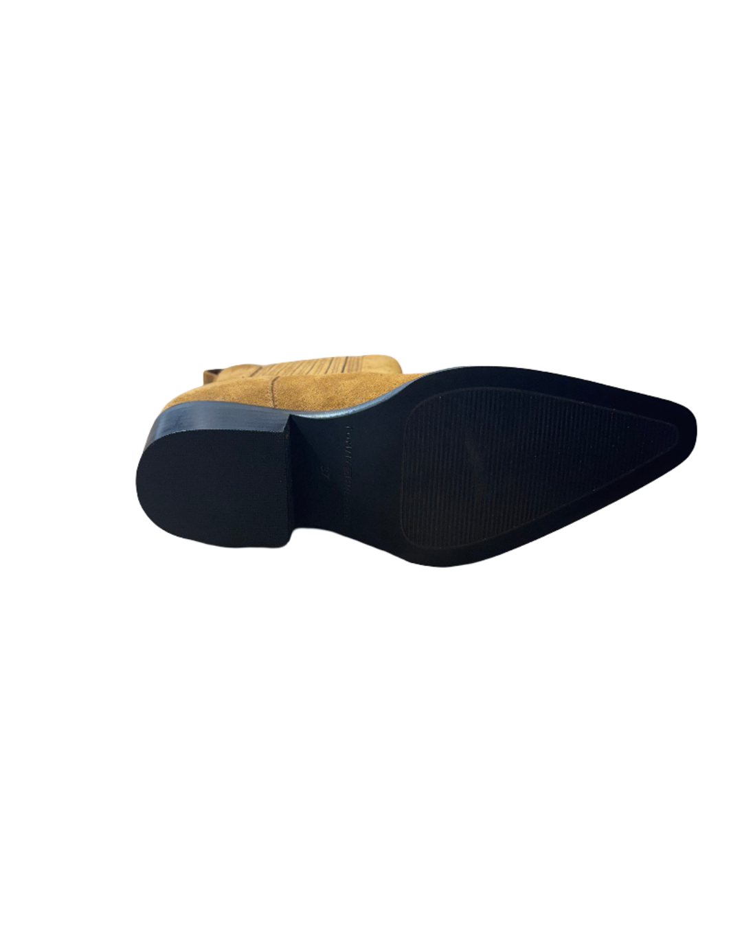 Bottines femme suède camel Tommy Hilfiger – bottes cowboy confort, élastiques