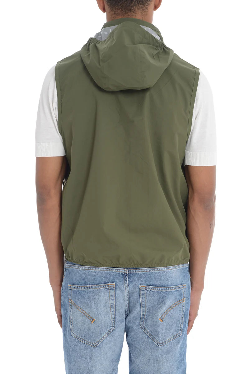 K-Way Valen – Doudoune Sans Manches Homme en Jersey Nylon Vert Cypress | Gilet Léger, Coupe-Vent, Déperlant