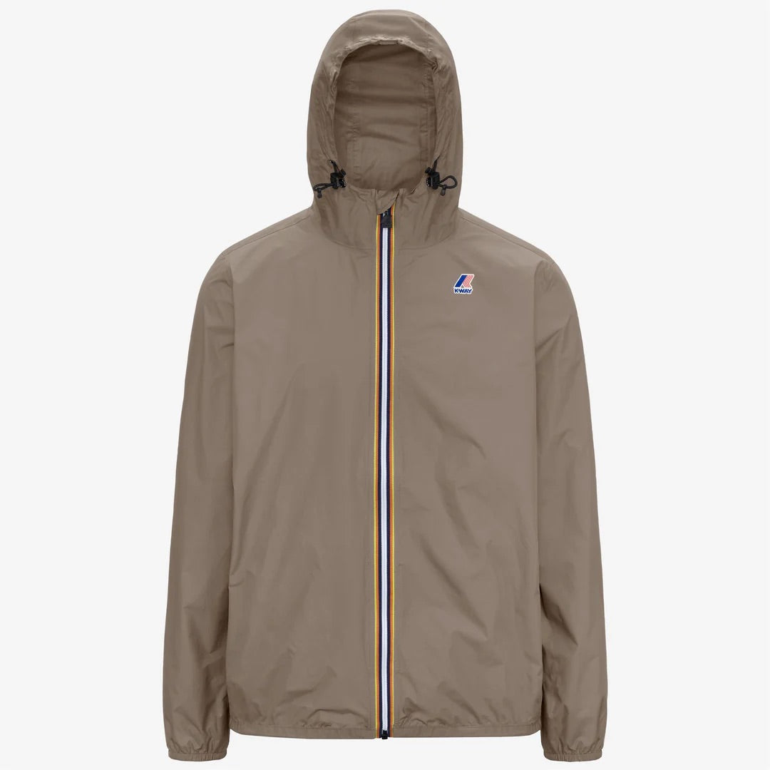 K-Way Le Vrai 3.0 Claude beige taupe - Blouson unisexe imperméable coupe-vent