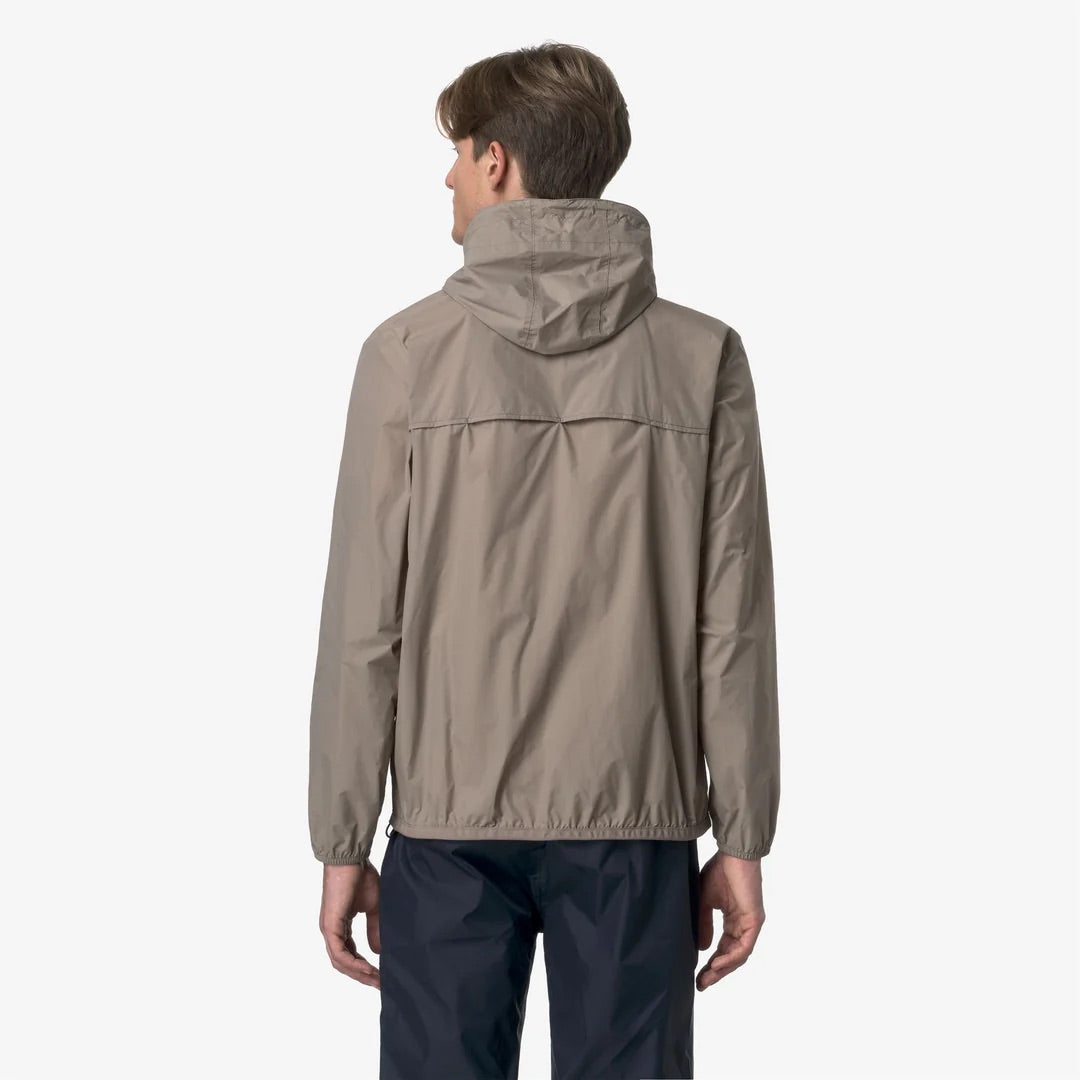 K-Way Le Vrai 3.0 Claude beige taupe - Blouson unisexe imperméable coupe-vent