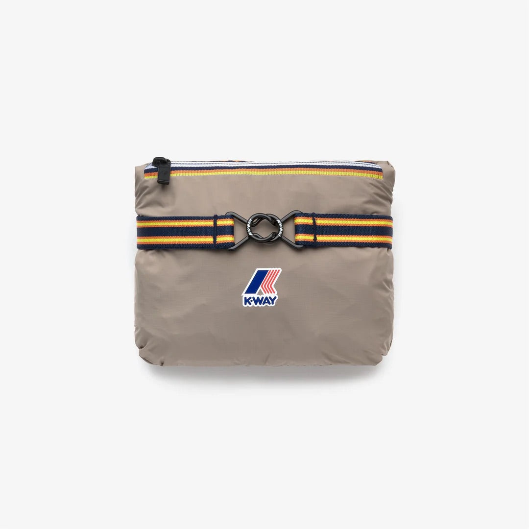K-Way Le Vrai 3.0 Claude beige taupe - Blouson unisexe imperméable coupe-vent
