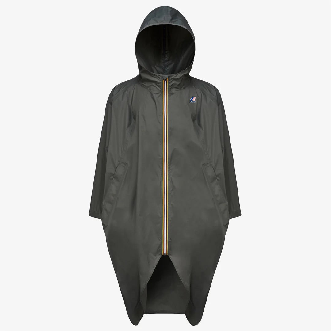 K-Way Le Vrai 3.0 Rennes - Cape imperméable unisexe Green Blackish