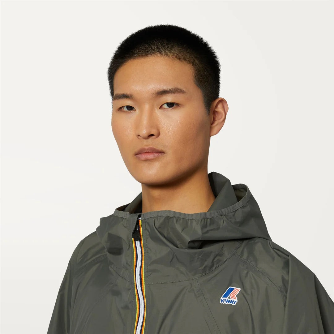 K-Way Le Vrai 3.0 Rennes - Cape imperméable unisexe Green Blackish