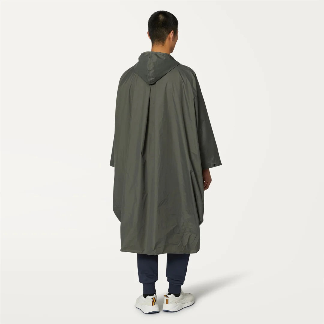 K-Way Le Vrai 3.0 Rennes - Cape imperméable unisexe Green Blackish
