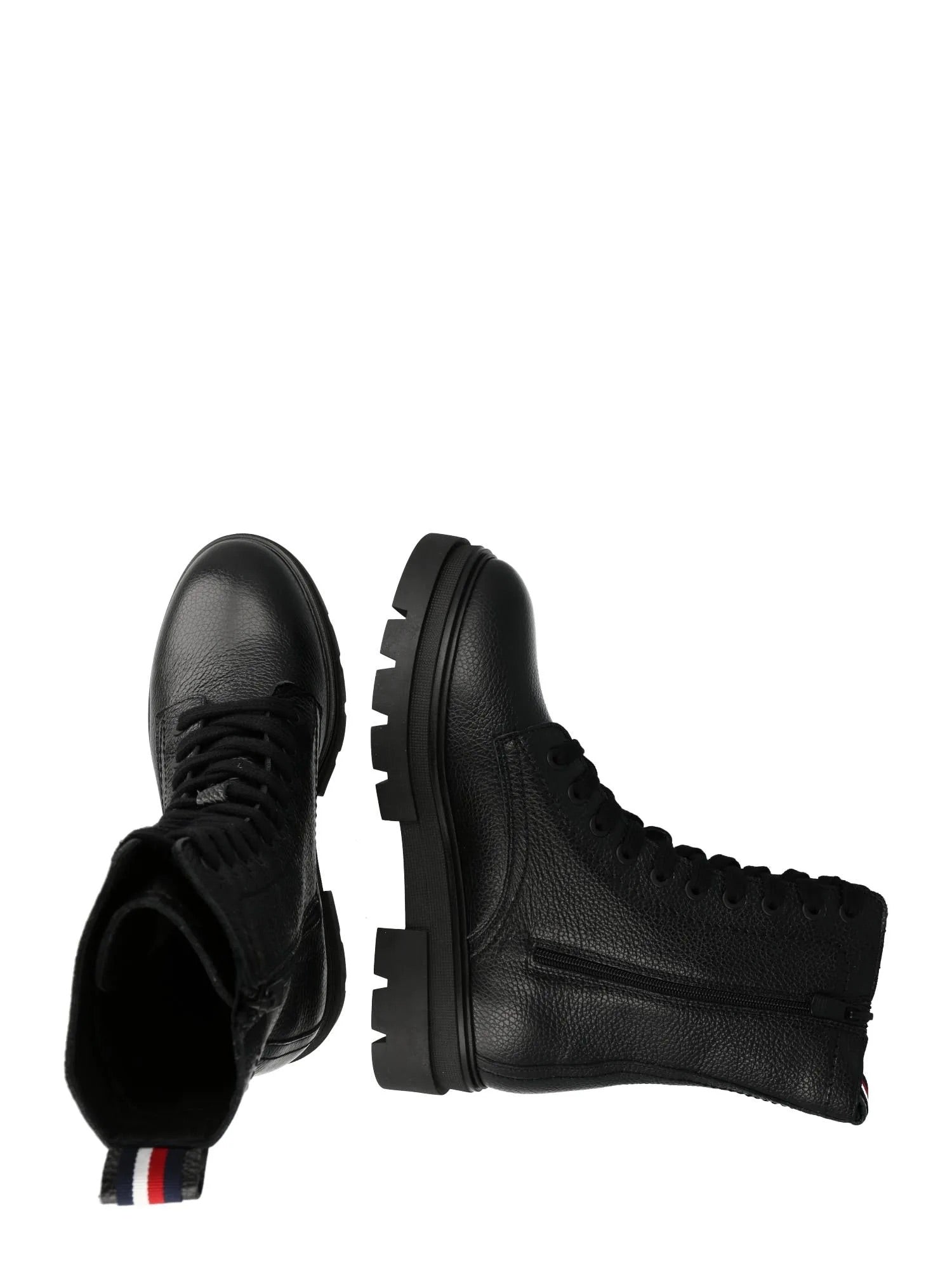 boot tommy hilfiger monochromatic lace up