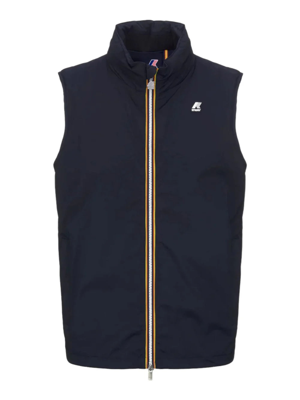 K-Way Valen Sans Manches Homme – Veste Gilet Stretch Nylon Jersey Bleu Marine, Imperméable, Légère, Toutes Tailles