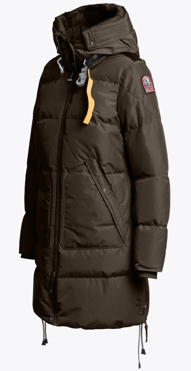 Doudoune longue femme Parajumpers Earth brown – Manteau grand froid hiver marron