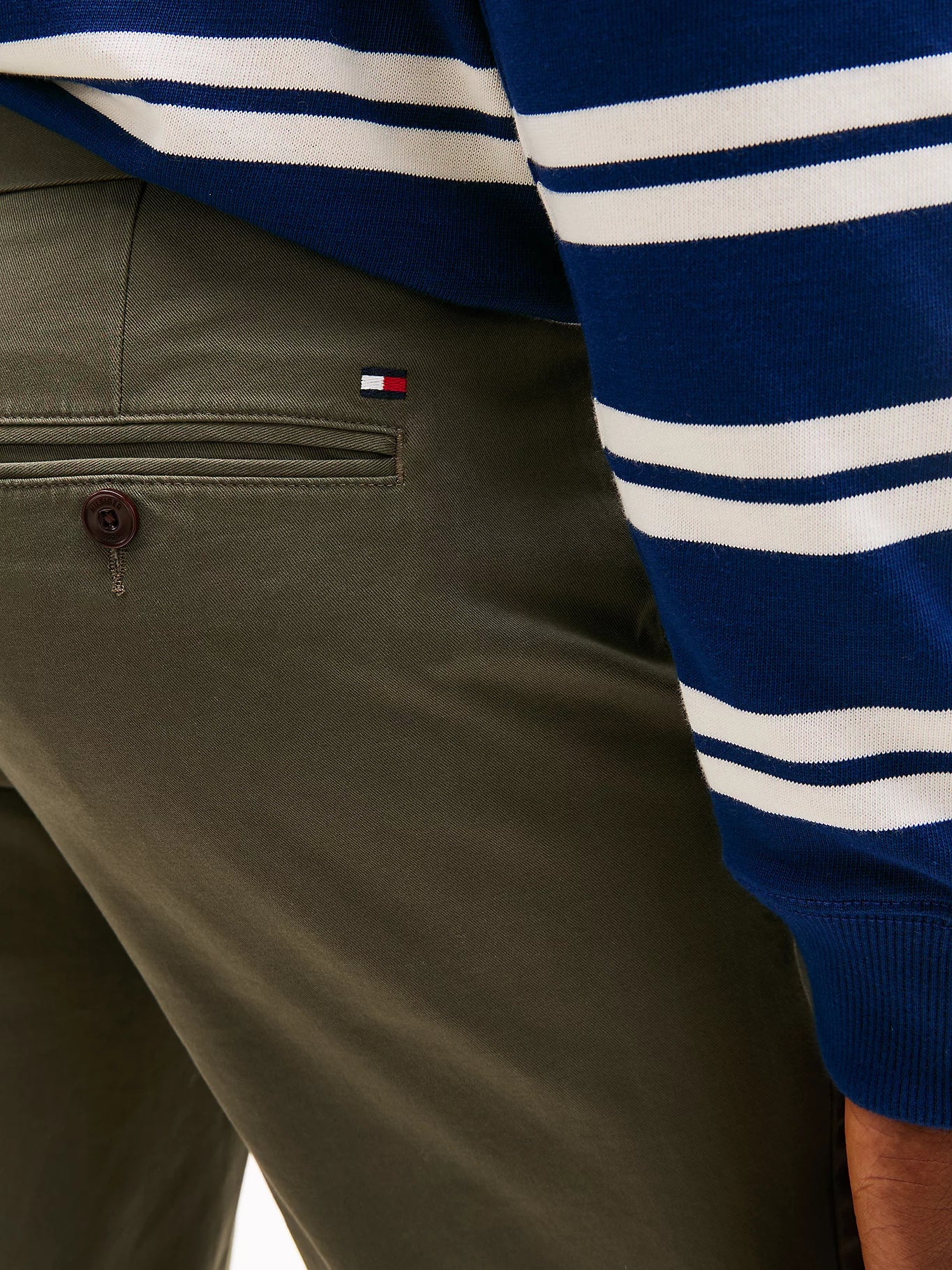 Chino Tommy Hilfiger Bleecker Slim Fit Olive Homme – Pantalon élégant urbain automne