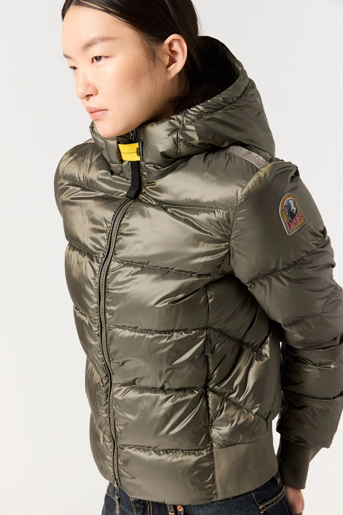 Doudoune Mariah vert olive Parajumpers femme — Puffer jacket chaude imperméable hiver, grand froid
