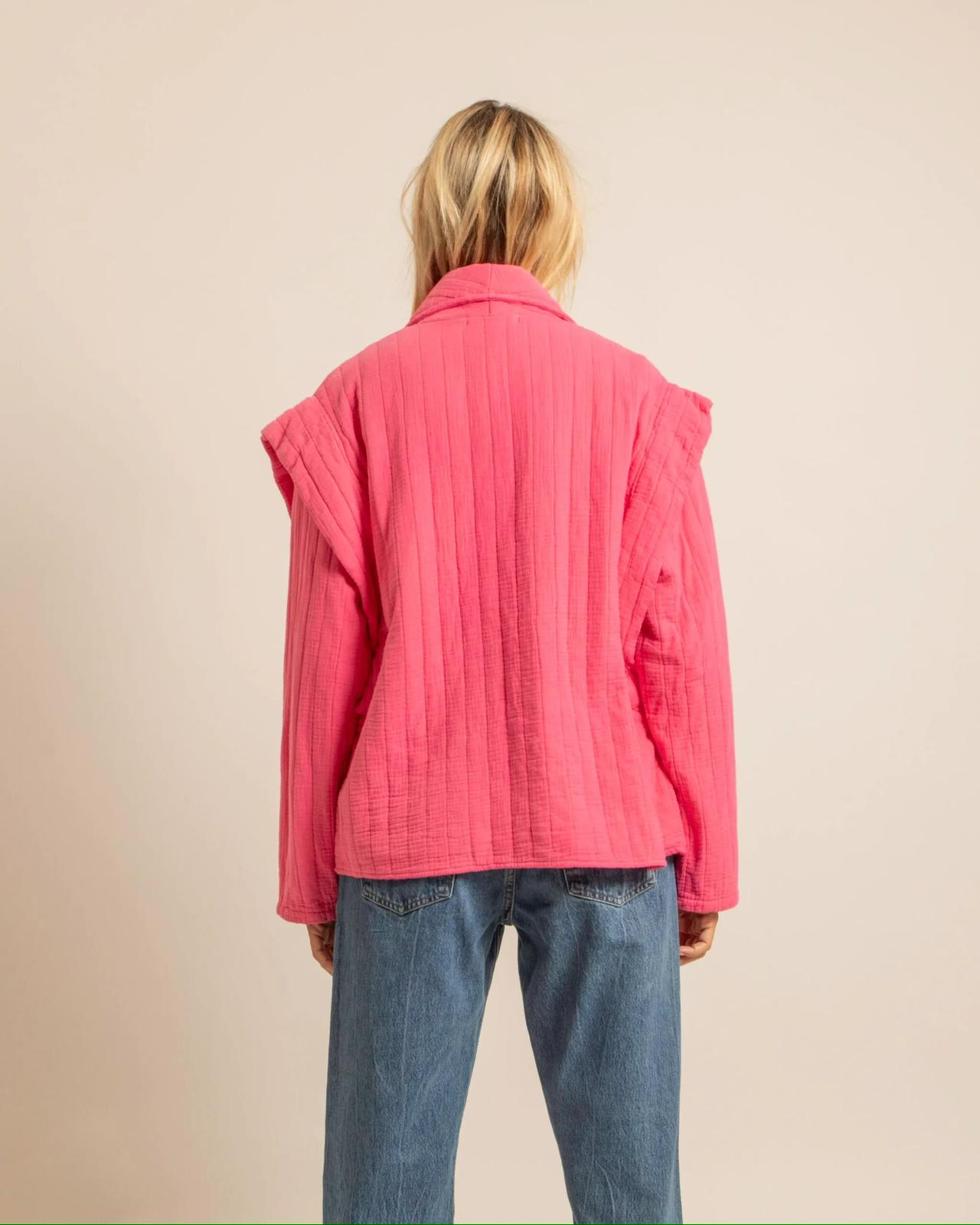 Kimono San Francisco Rose - Kimono Aokyanos matelassé femme