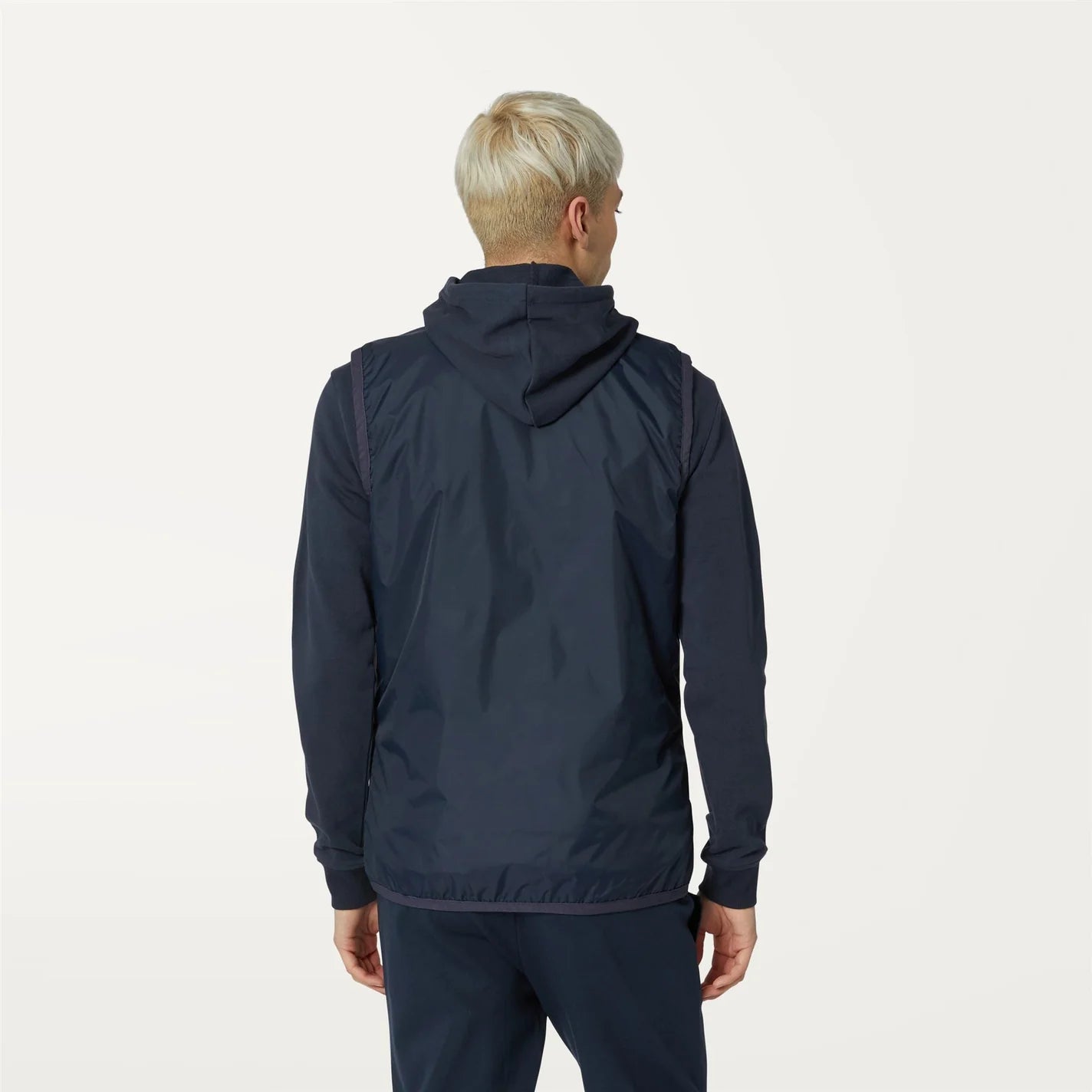 K-Way Doudoune Sans Manches Homme Le Vrai 3.0 Rouland Warm Bleu Marine – Gilet Imperméable, Coupe-Vent, Collection Automne