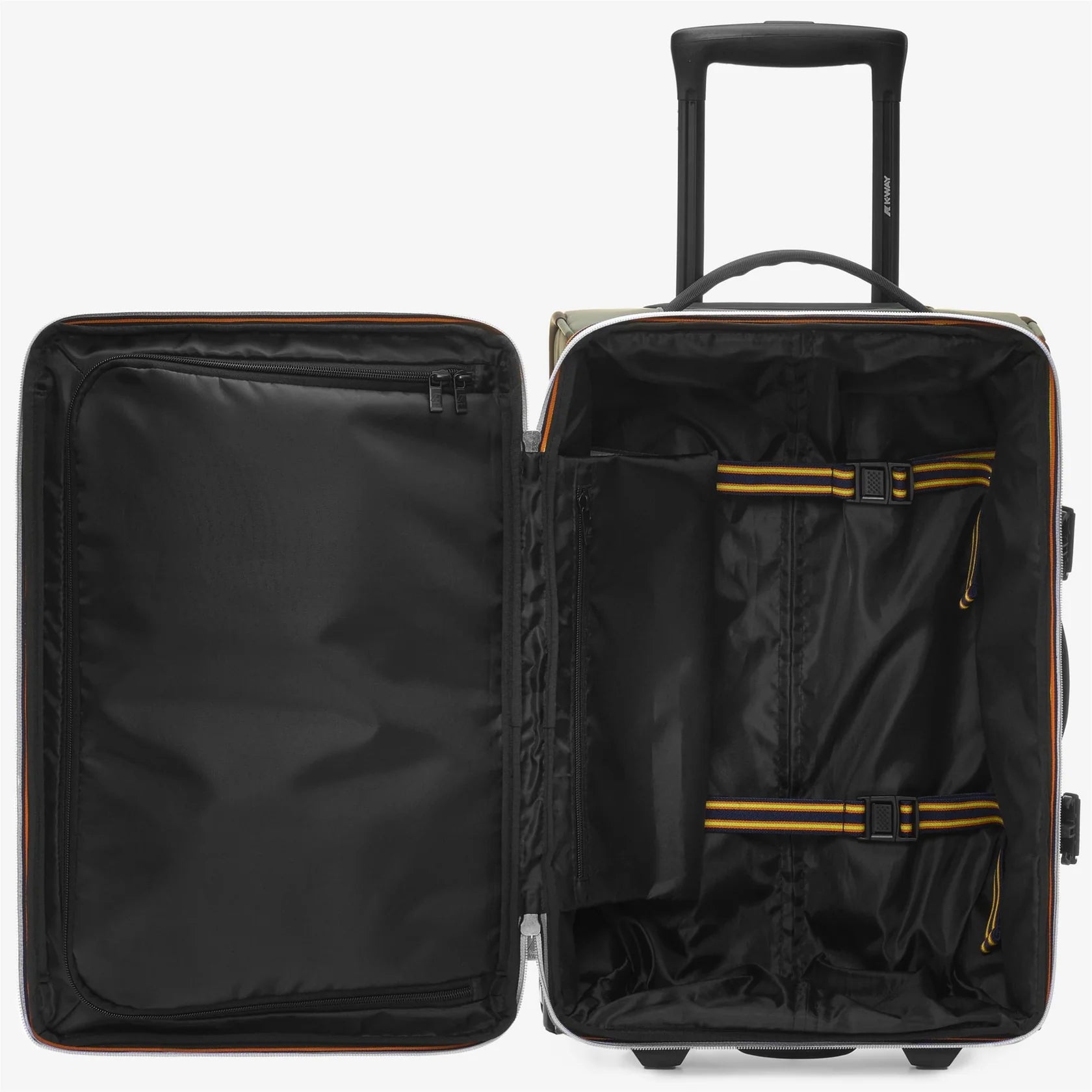 Petite valise K-Way kaki déperlante – bagage cabine léger, voyage urbain & vacances
