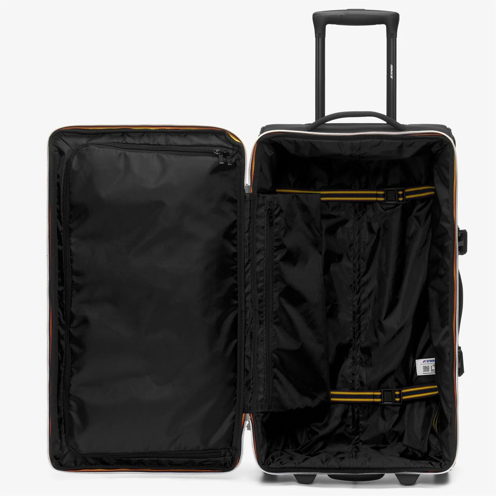 Valise K-Way Noir Blossac – Bagage cabine imperméable, léger et résistant pour voyage