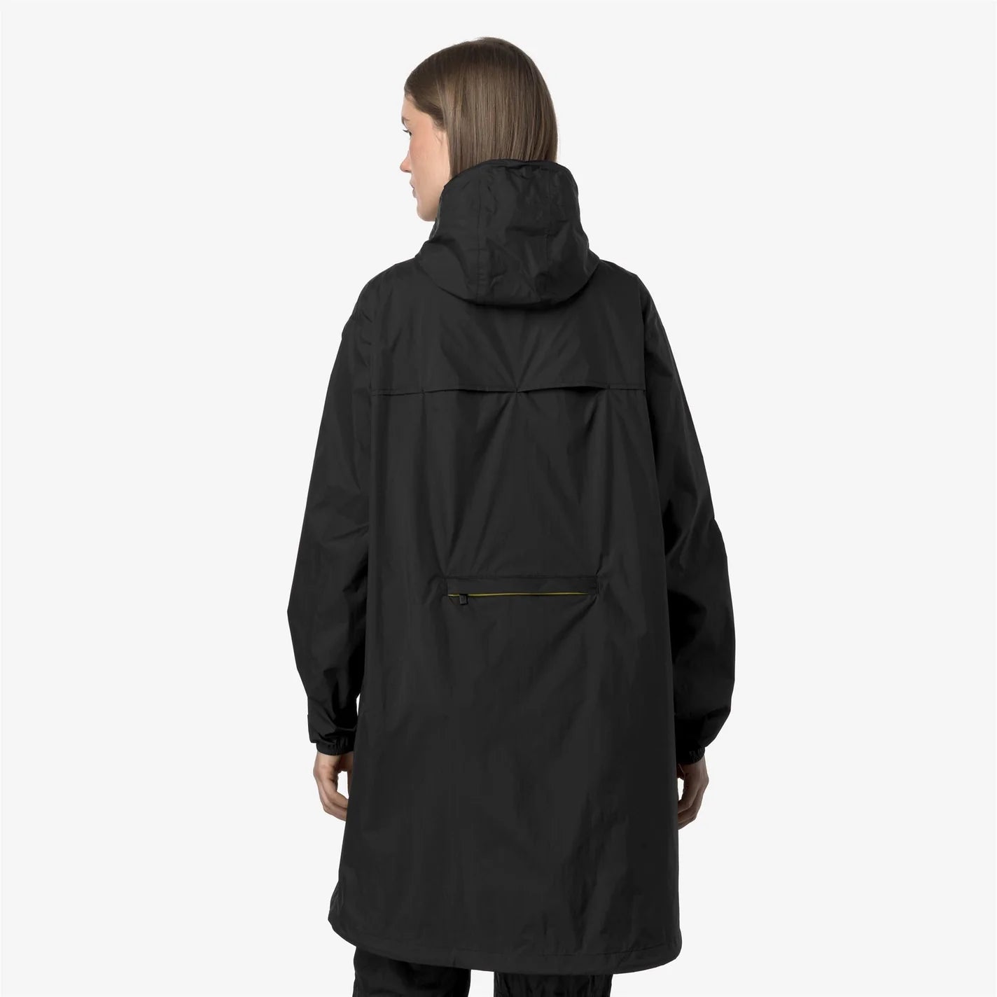 K-Way Le Vrai 4.0 Eiffel Noir — Coupe-Vent Imperméable Mixte, Capuche, Nylon Ripstop, Packs Dans Sa Poche, Tailles XS à 3XL | Urban Chic