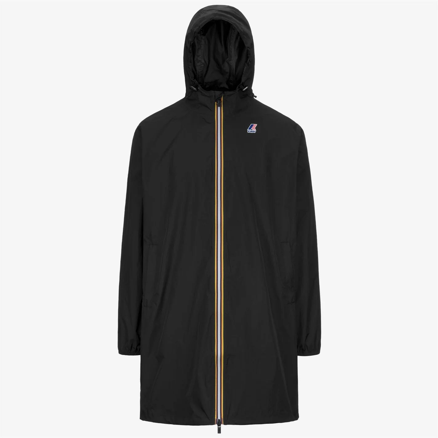 K-Way Le Vrai 4.0 Eiffel Noir — Coupe-Vent Imperméable Mixte, Capuche, Nylon Ripstop, Packs Dans Sa Poche, Tailles XS à 3XL | Urban Chic