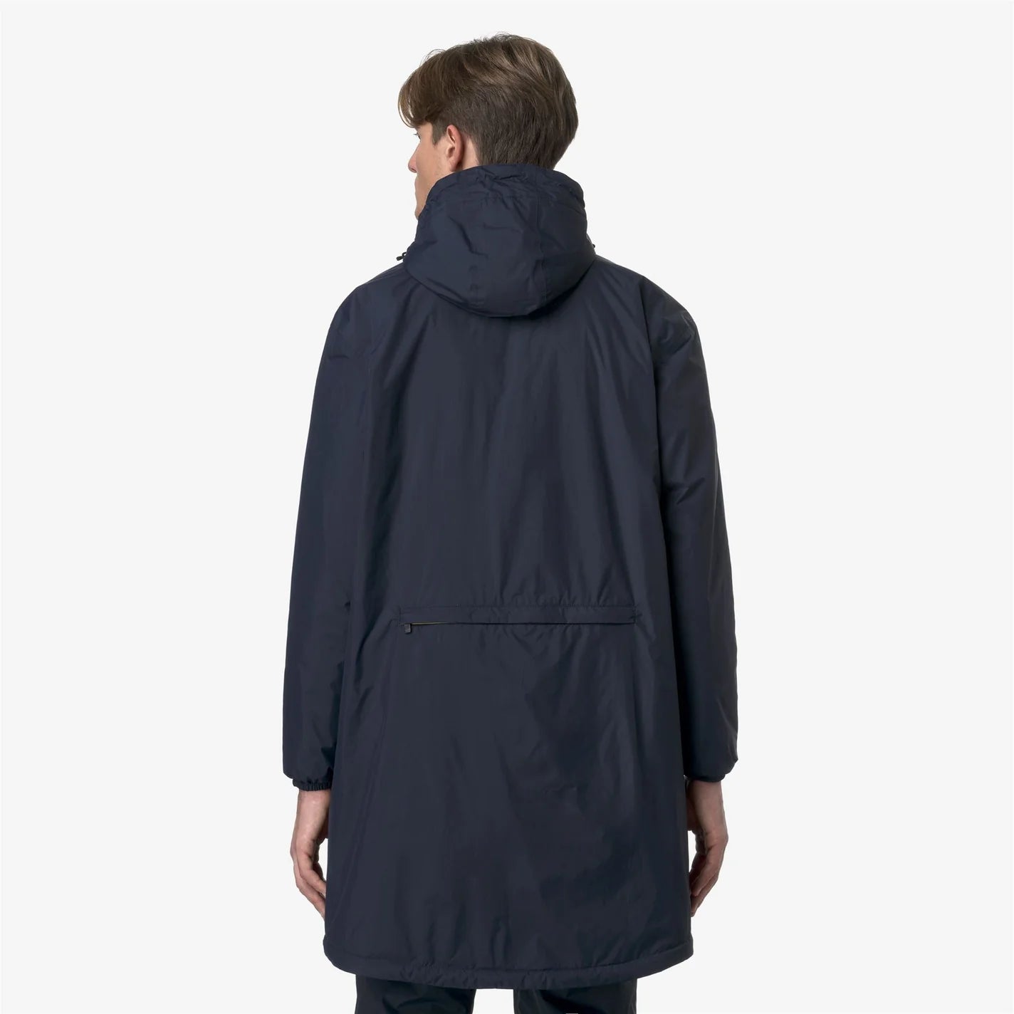 K-Way Le Vrai 4.0 Warm Eiffel Bleu Marine Mixte – Veste imperméable coupe-vent unisexe, Automne/Hiver