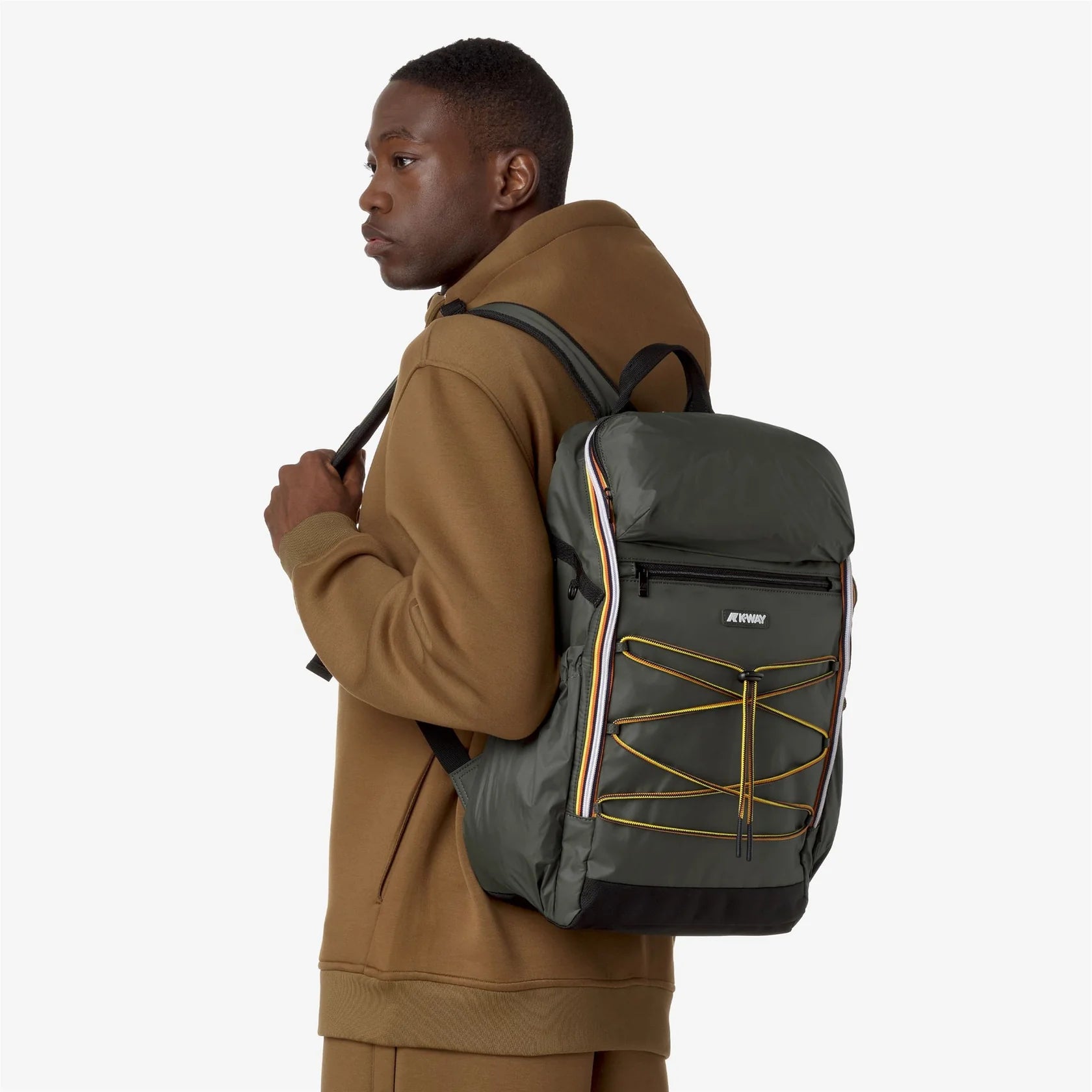 Sac à Dos K-Way Monte Limar kaki - Imperméable et Résistant pour École, Randonnée, Bureau