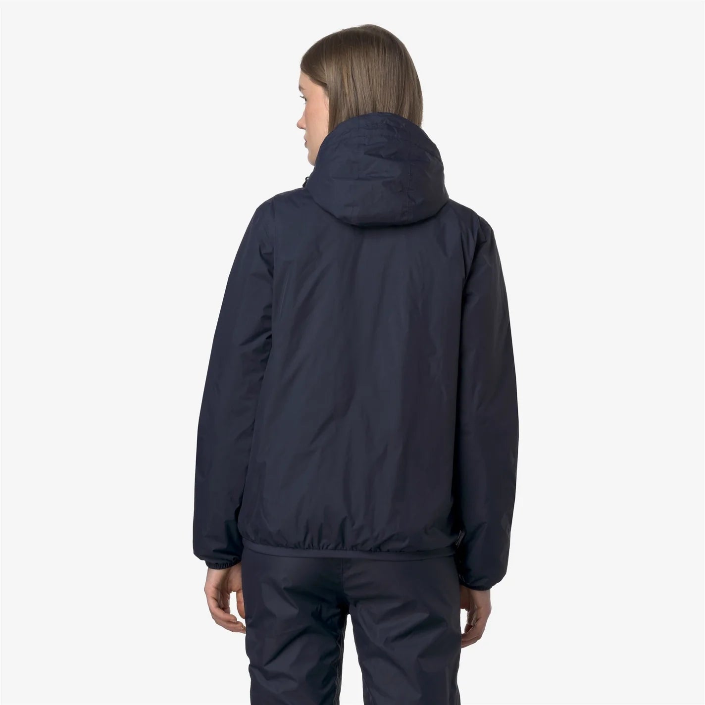 K-Way Le Vrai 4.0 Claude Mixte - Imperméable Warm bleu marine, Coupe-Vent Capuche, Hiver Automne, Tailles XS à 3XL