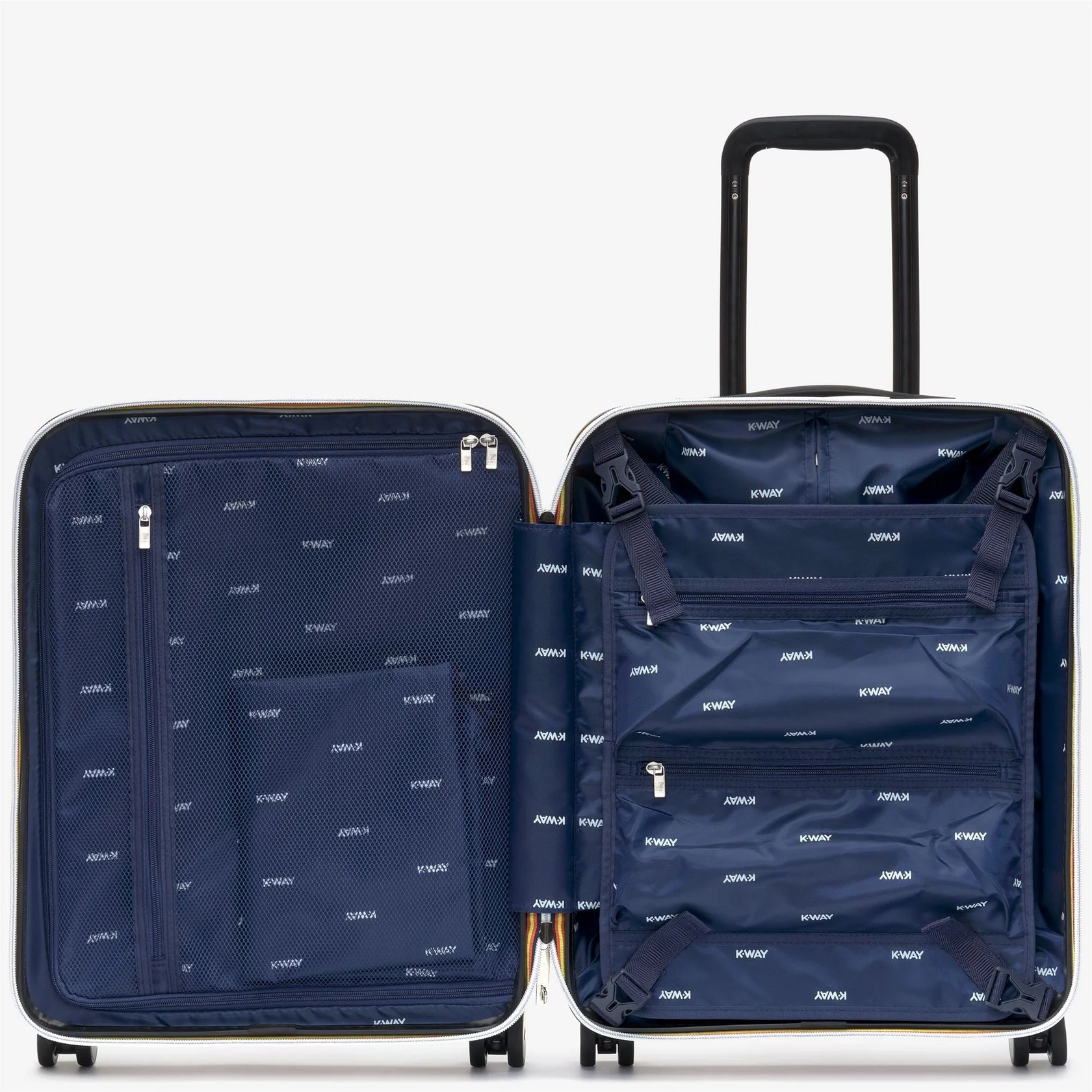Valise K-Way Noir en Polycarbonate - Bagage Cabine Léger, Résistant et Design Urbain