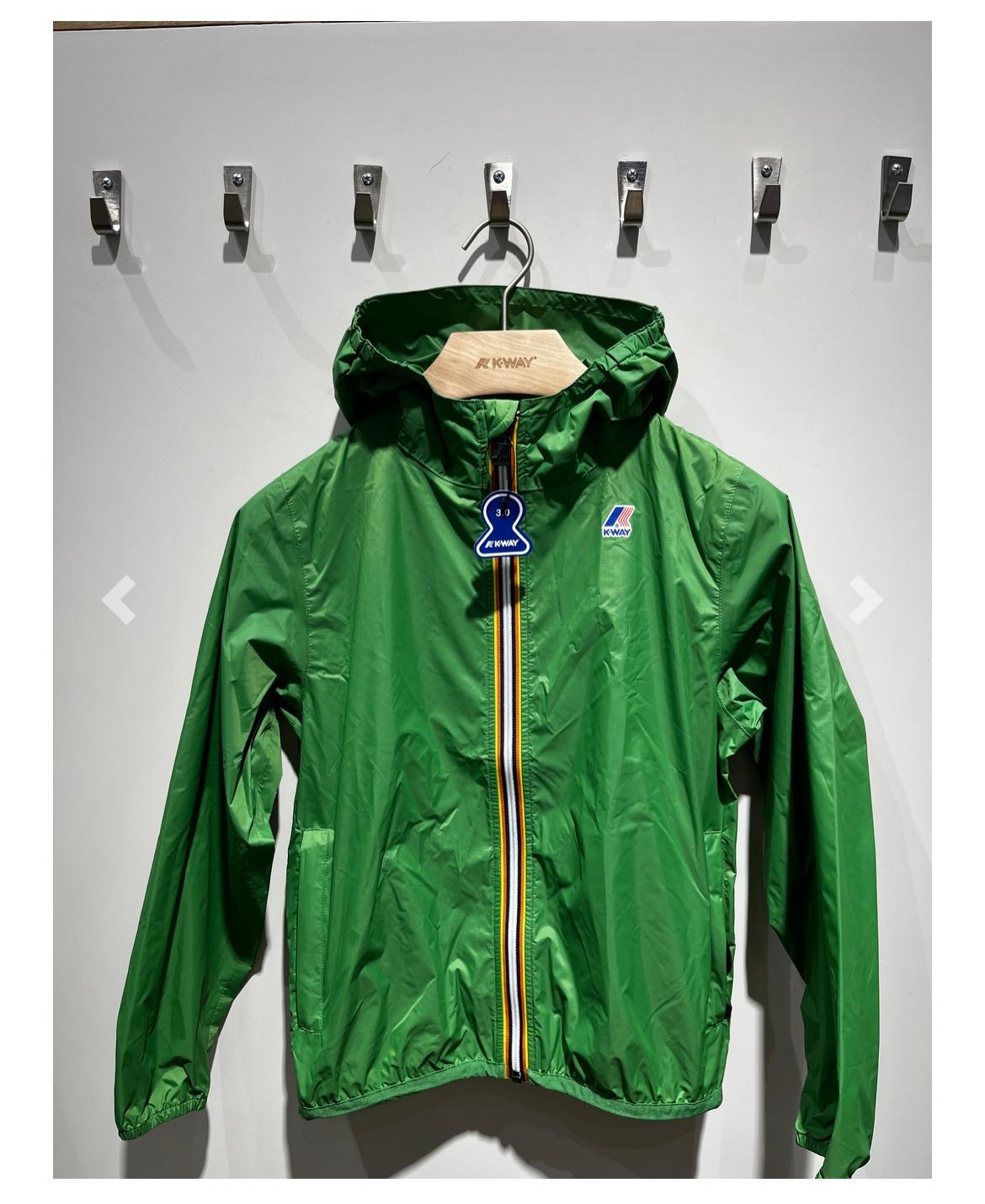 K-Way Claude Enfant Vert - Veste Imperméable Légère et Paquetable