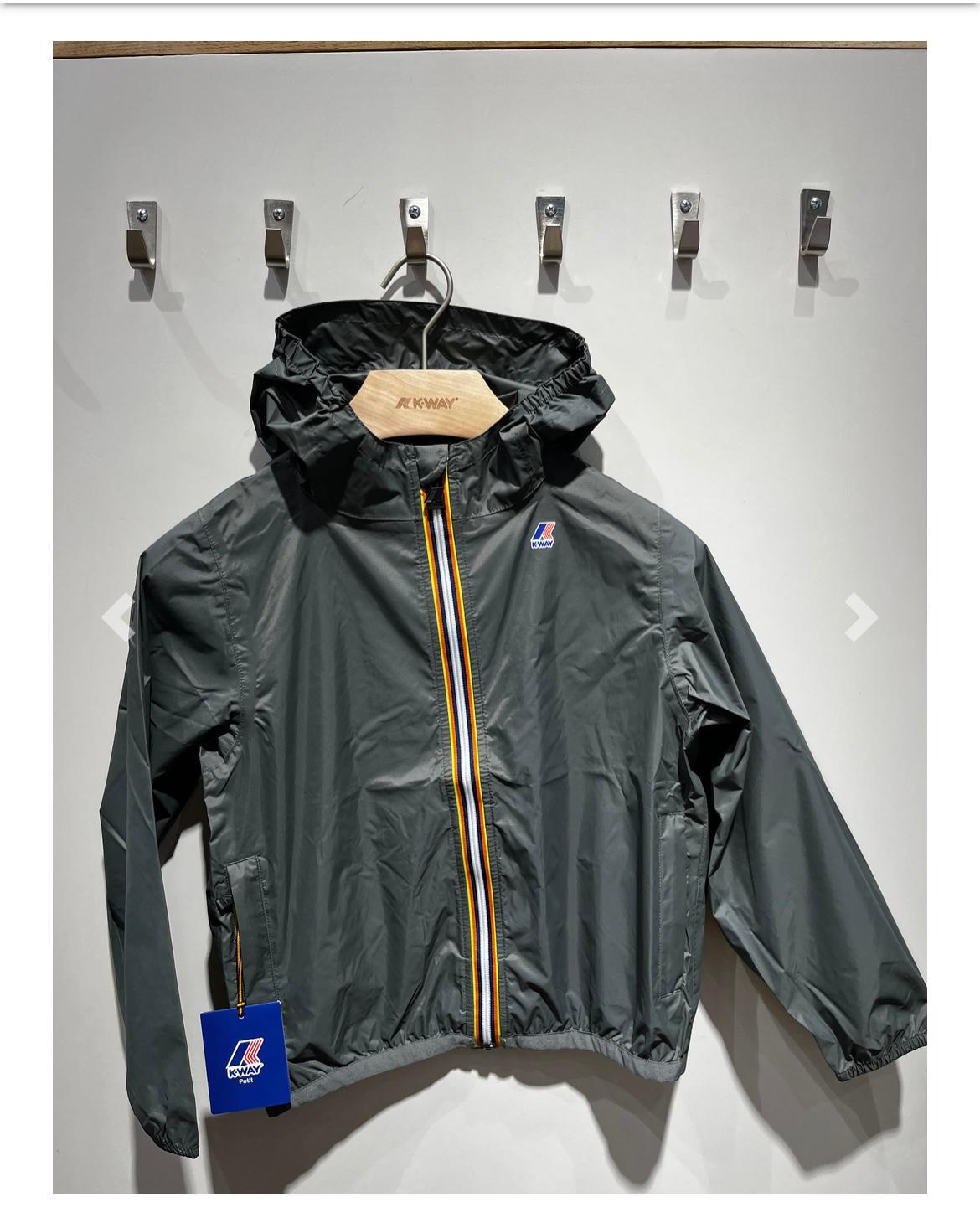 Kway Claude enfants Kaki – Veste imperméable coupe-vent capuche | Urban Chic Boutiques