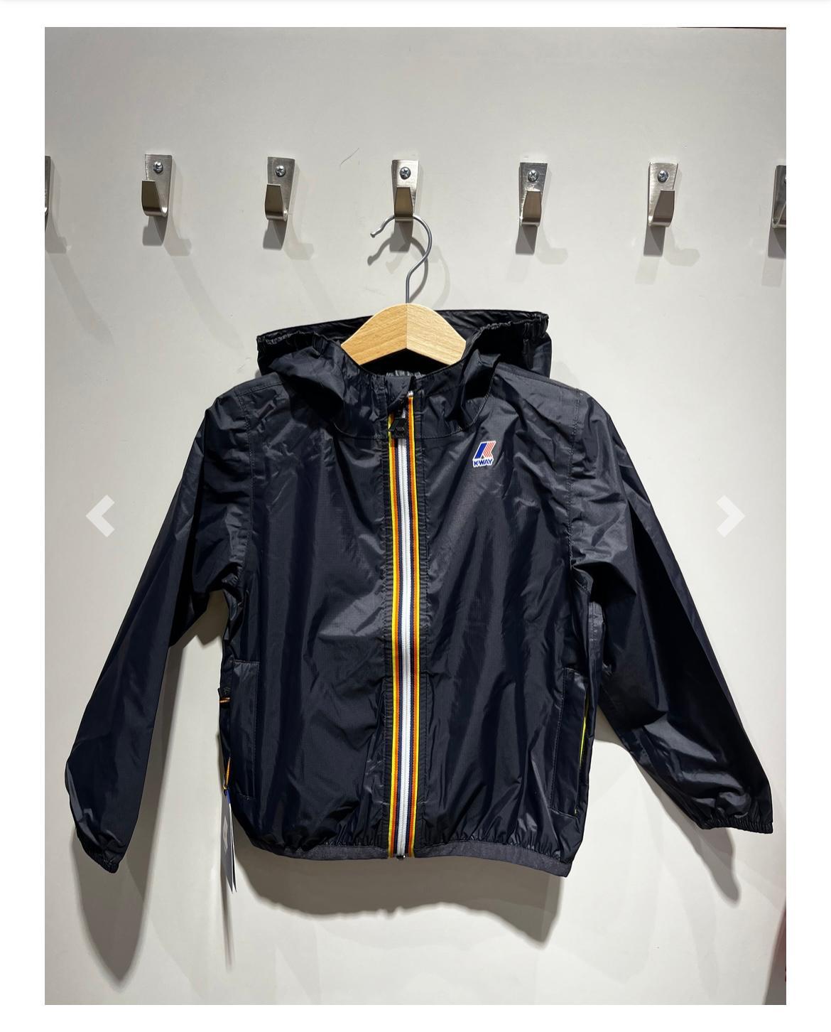 Kway Claude Enfants Noir – Veste Imperméable, Coupe-Vent Mixte, Rentrée