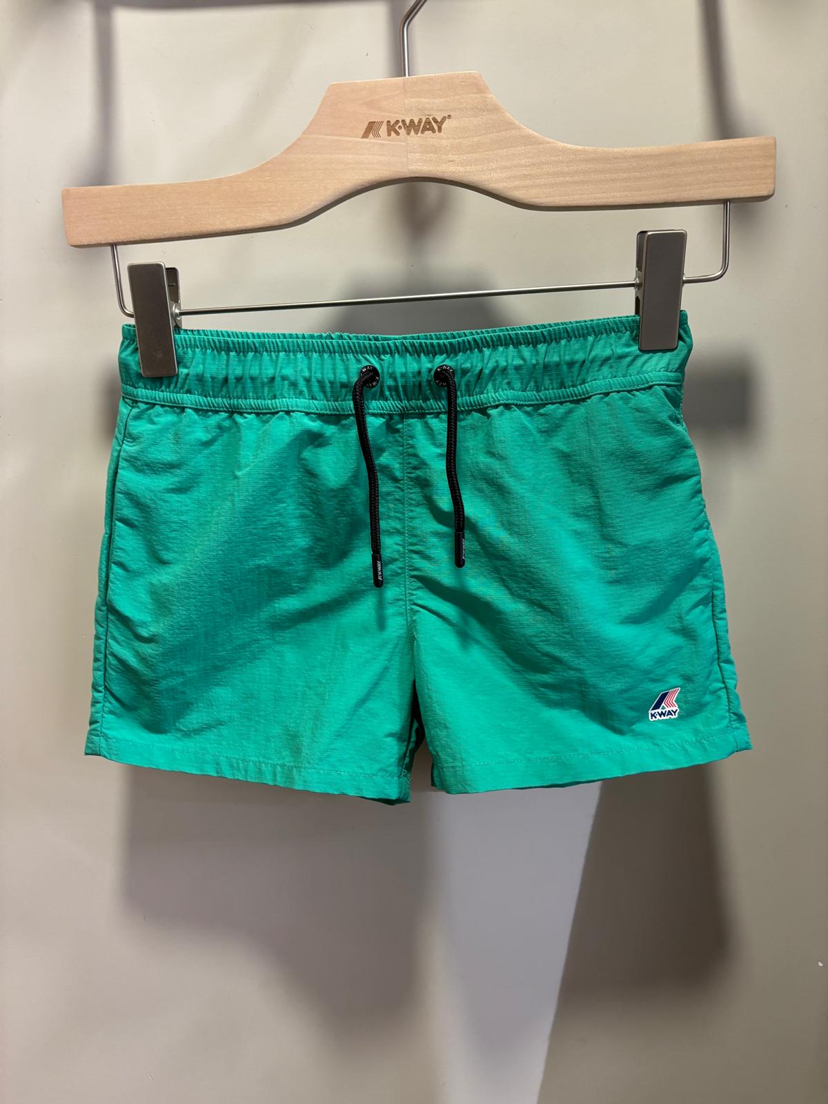 Short de bain enfant K-Way vert menthe – Maillot de bain été garçon