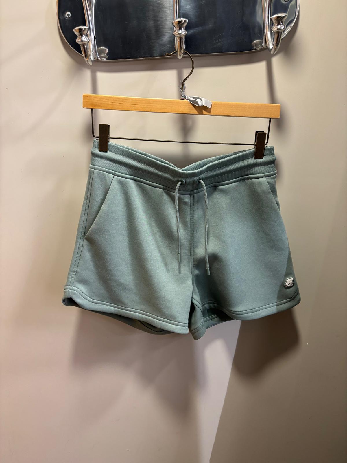 Short Femme K-Way Rikette Light Spacer Vert Amande – Léger, Confortable, Idéal Été & Sport