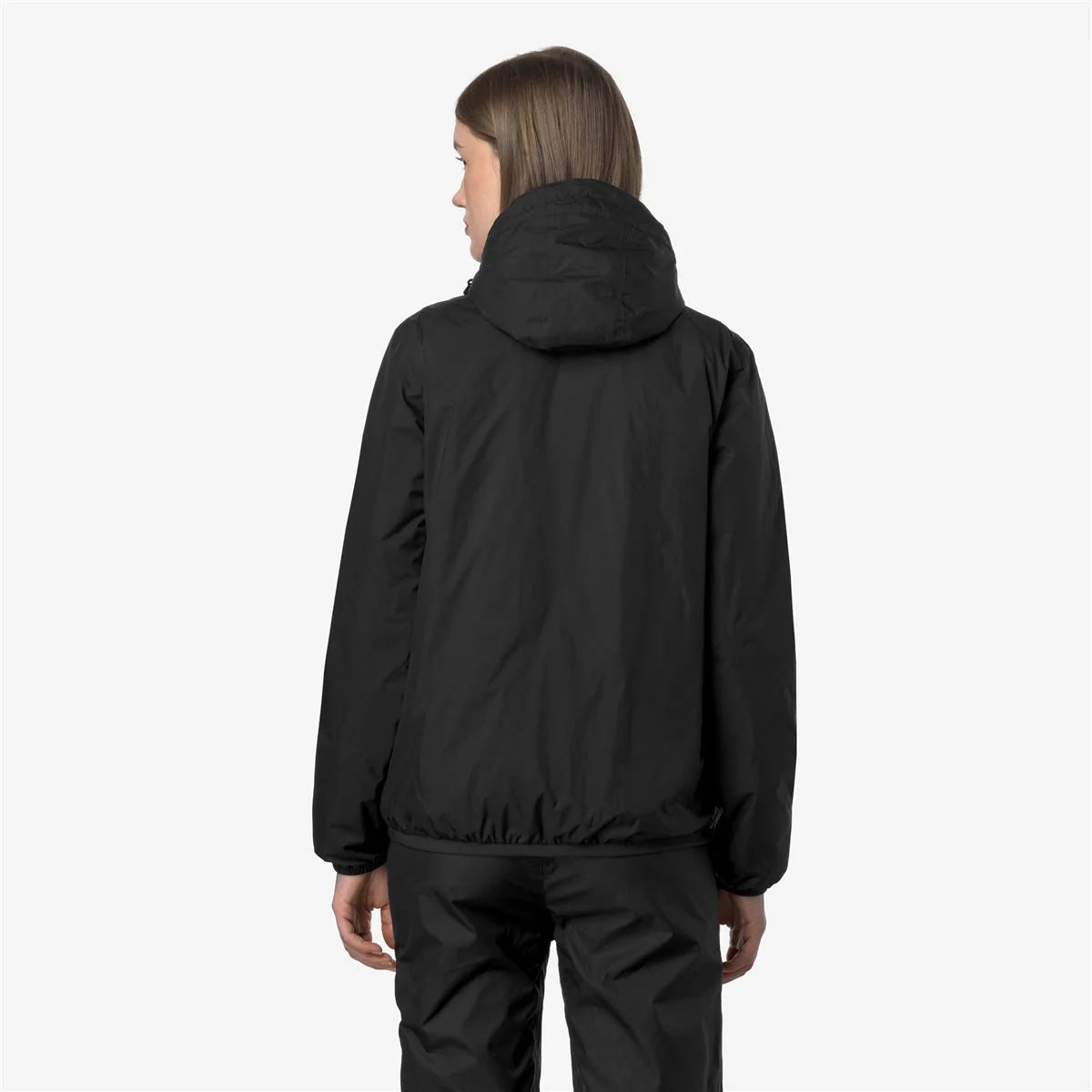 K-Way Le Vrai 4.0 Claude Mixte - Imperméable Warm Noir, Coupe-Vent Capuche, Hiver Automne, Tailles XS à 3XL