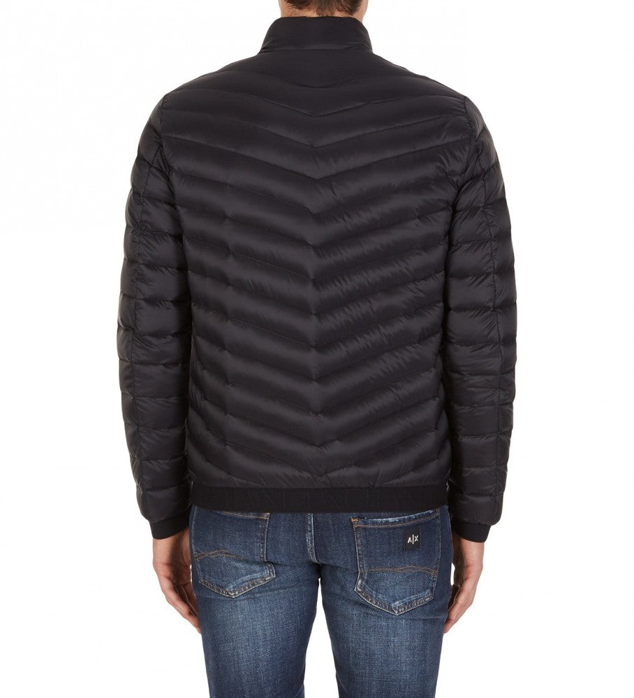 Doudoune Homme Armani Exchange Noir - Manteau Puffer Imperméable, Hiver, Confort Premium