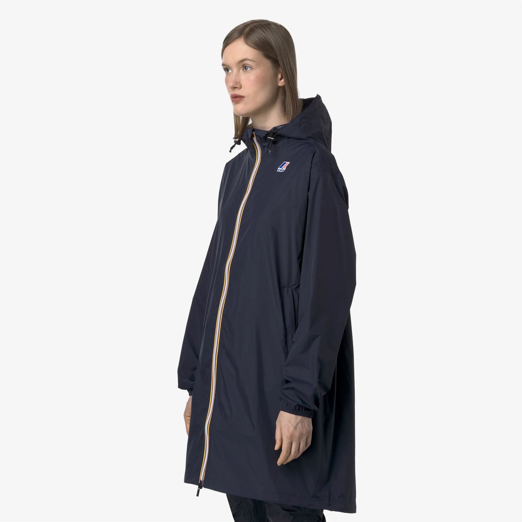 K-Way Le Vrai 3.0 Eiffel Blue Depth - Veste longue unisexe paquetable