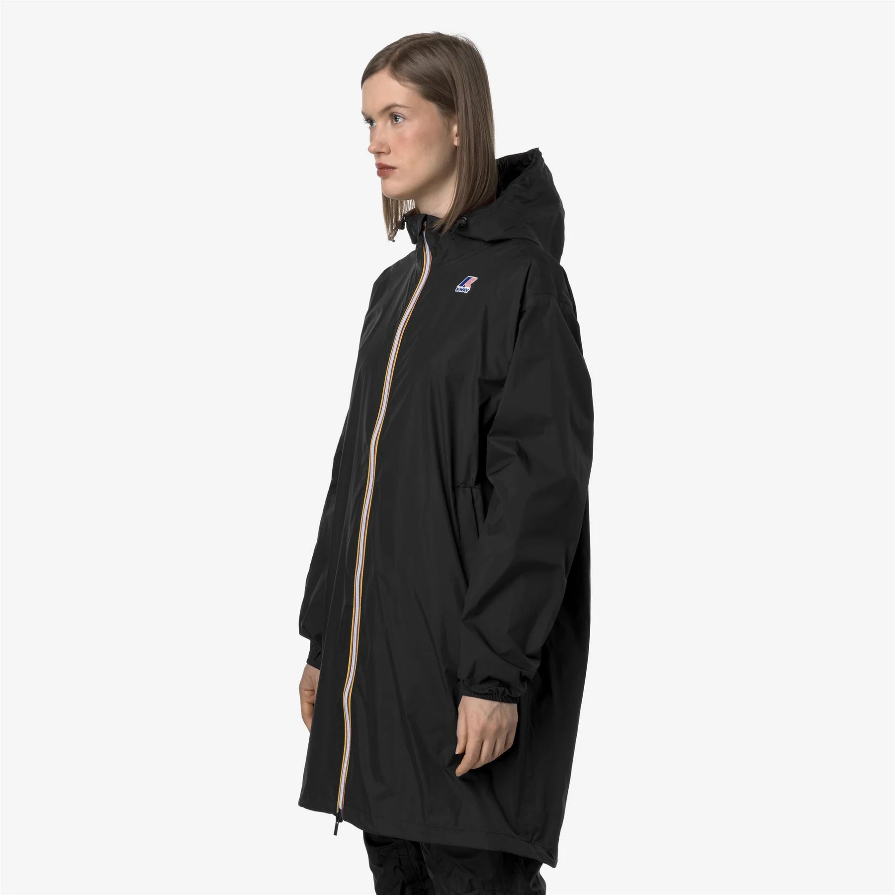 K-Way Le Vrai 3.0 Eiffel noir - Veste longue unisexe paquetable
