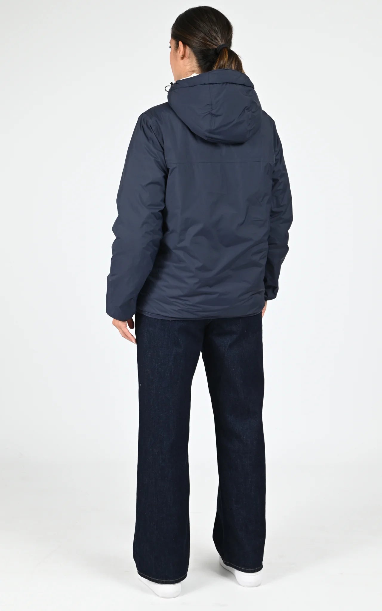 K-Way Le Vrai 4.0 Claude Orsetto Bleu Marine – Veste Imperméable Mixte, Chaude et Déperlante pour Homme et Femme