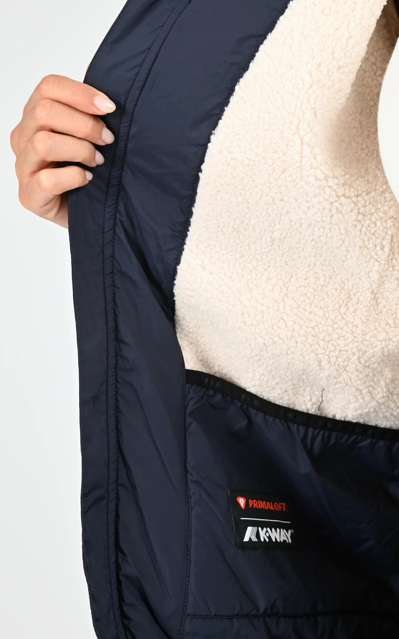 K-Way Le Vrai 4.0 Claude Orsetto Bleu Marine – Veste Imperméable Mixte, Chaude et Déperlante pour Homme et Femme