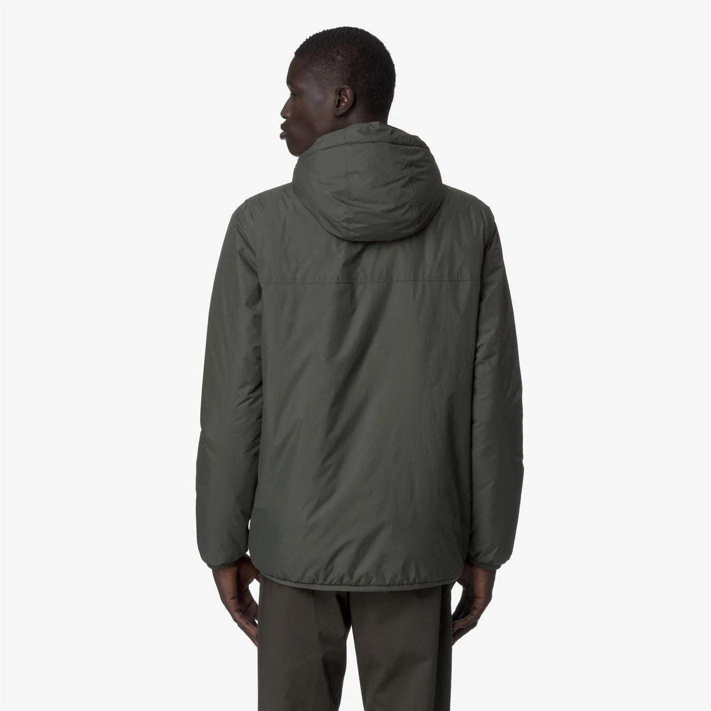 K-Way Le Vrai 4.0 Claude Orsetto Green Blackish – Veste Mixte Imperméable, Coupe-Vent, Hiver