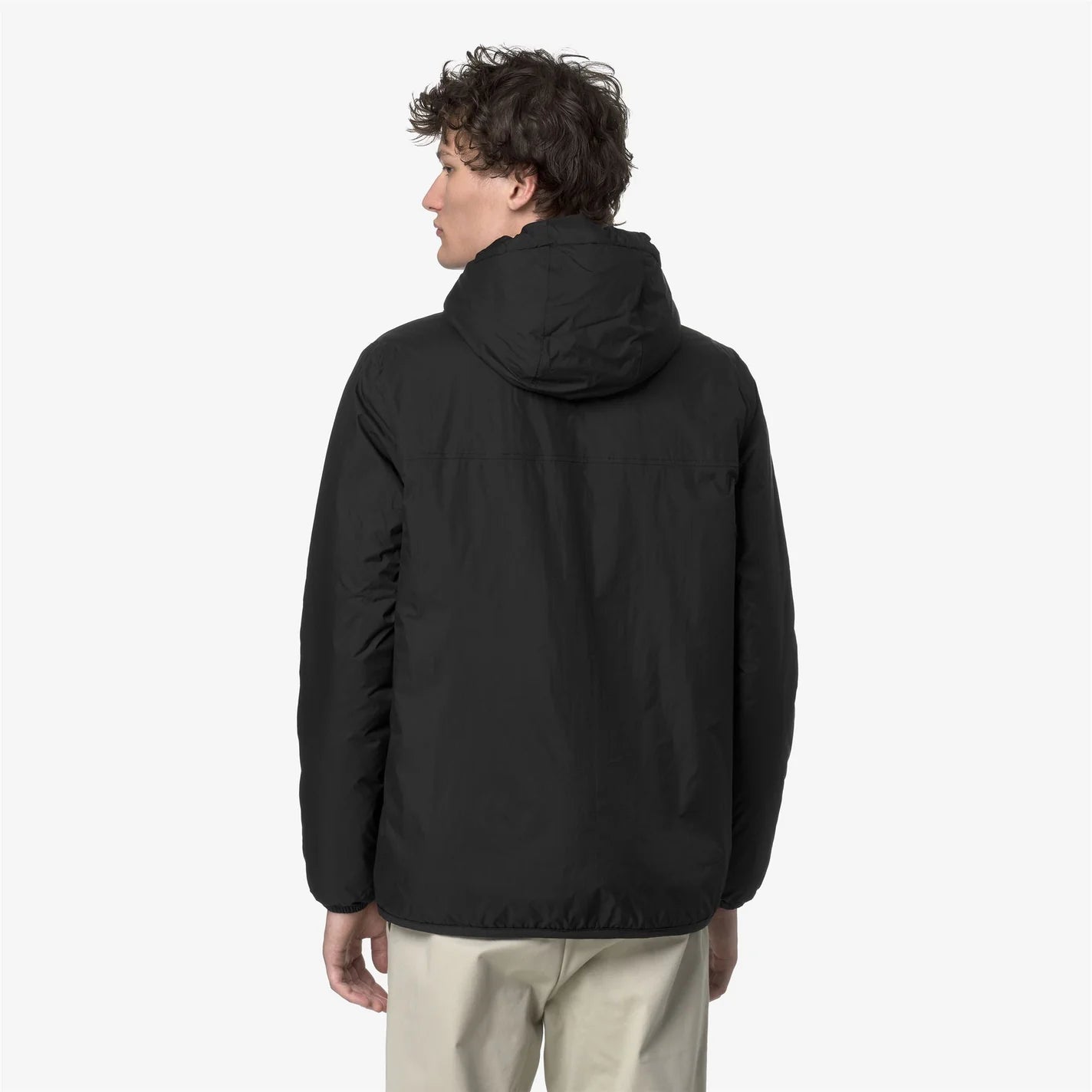 K-Way Le Vrai 4.0 Claude Orsetto Noir – Veste Mixte Imperméable & Coupe-Vent, Homme/Femme – Chaude, Capuche