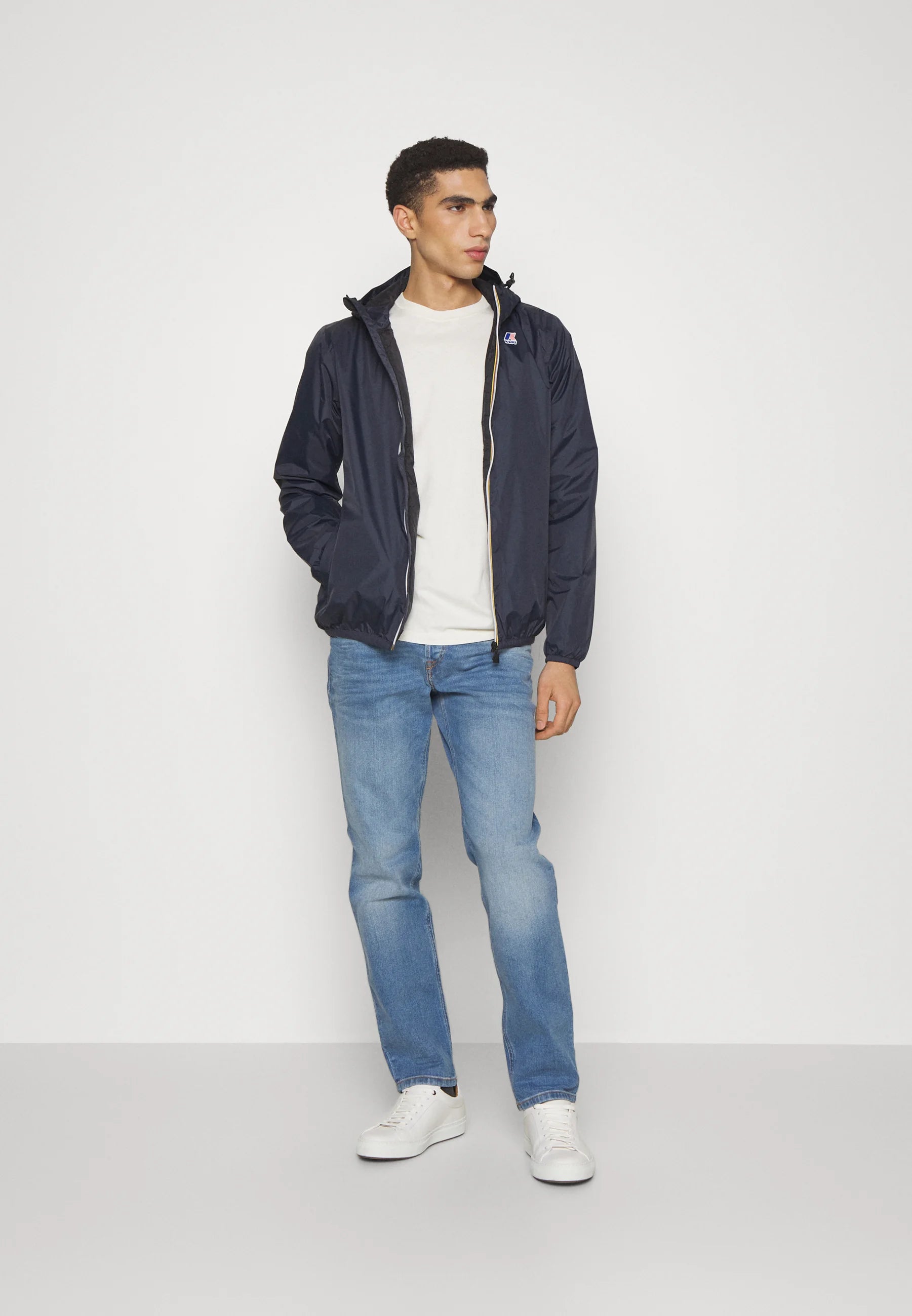 K-Way Le Vrai 3.0 Claude Warm Bleu Marine – Veste Mixte Imperméable et Coupe-Vent