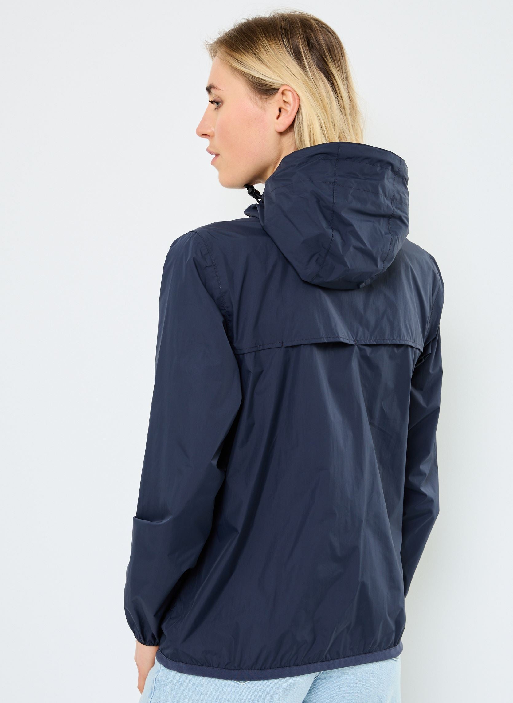 K-Way Le Vrai 3.0 Claude Warm Bleu Marine – Veste Mixte Imperméable et Coupe-Vent