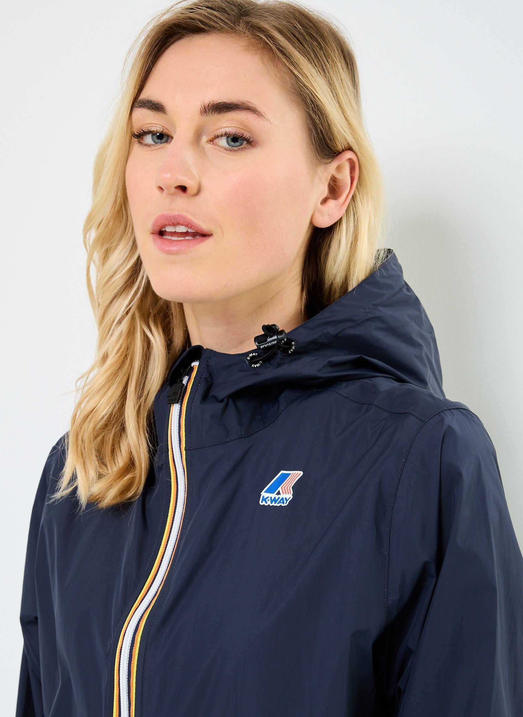 K-Way Le Vrai 3.0 Claude Warm Bleu Marine – Veste Mixte Imperméable et Coupe-Vent